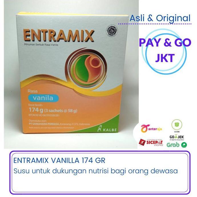 Cod,Sajabisa- Susu Nutrisi Lansia Entramix 1 Gr - Vanilla