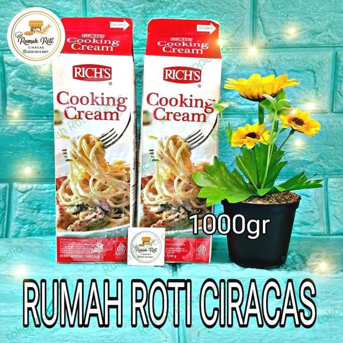 Cod,Sajabisa- Richs Cooking Cream 1000Gr Whipping Krim Rich'S 1 Liter Masak Rich