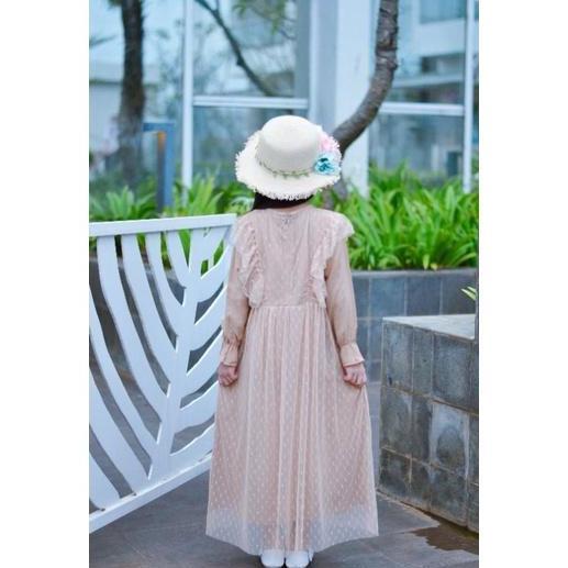 Okeajalah- Gamis Anak Izma Tille Polkadot