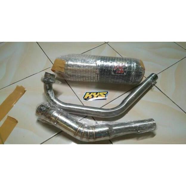 Grade Ori Knalpot Racing Akrapovic Gp Lorenzo Vixion Satria Sonic Verza Megapro Byson R15 V2/V3 Cbr1