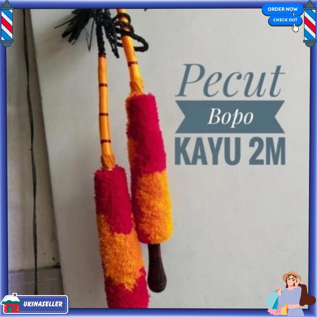 4.4 Pecut Bopo 2 Meter Jumbo / Mainan Anak Pentas Jaranan Jaran Kepang Kuda Lumping / Cambuk Baronga