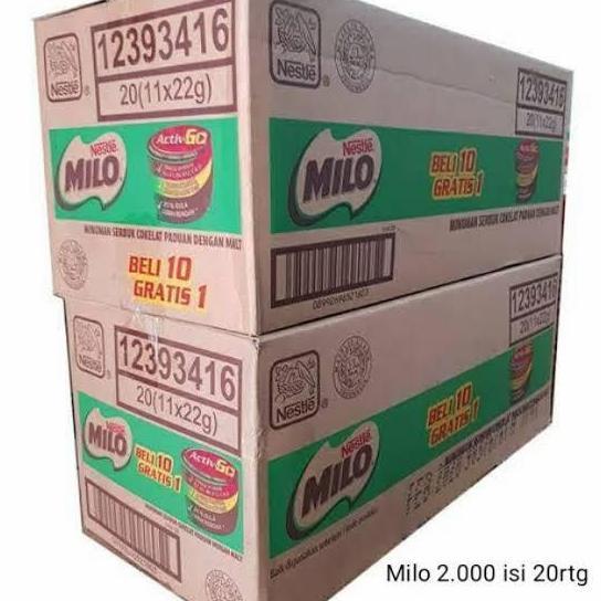 Cod,Sajabisa- Milo Activ Go Gr X 11 Sachet 1 Dus Isi 0 Renceng