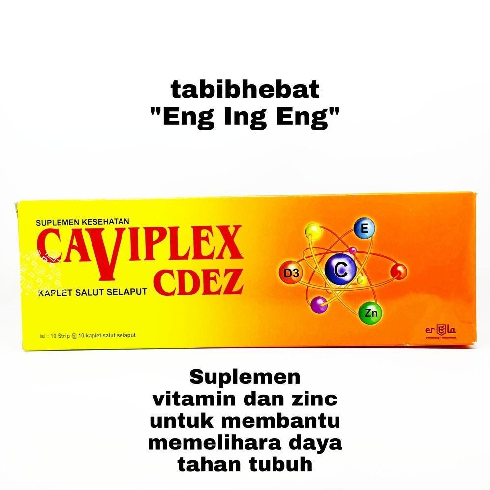 Caviplex CDEZ isi 100 TABLET Vitamin C 500 MG Vitamin D E dan ZINC