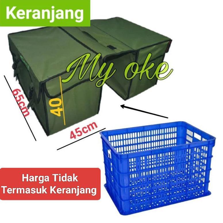 Tas Obrok Motor Kurir Barang Super Jumbo Keranjang