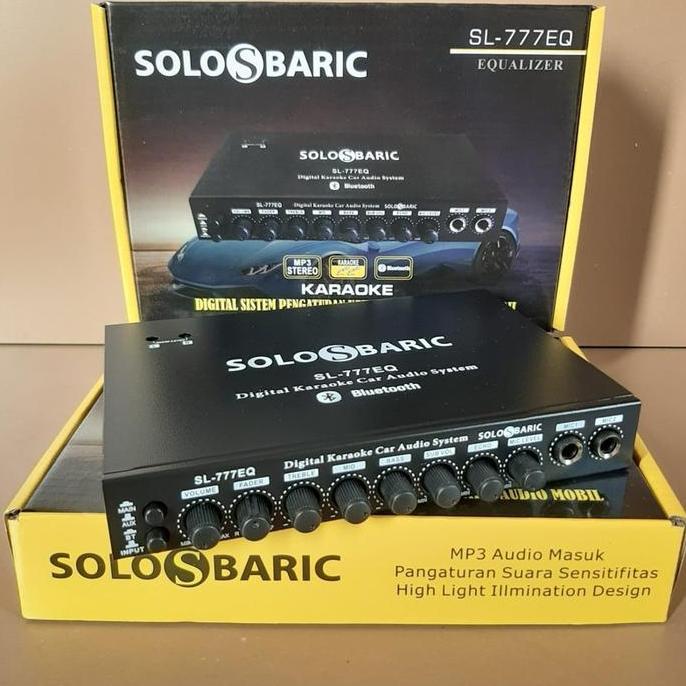 PreAmp atau Parametrik Karoke/Karauke BLUETOOTH SOLOBARIC SL 777 EQ PARAMETRIK AUDIO MOBIL PARAMETRI