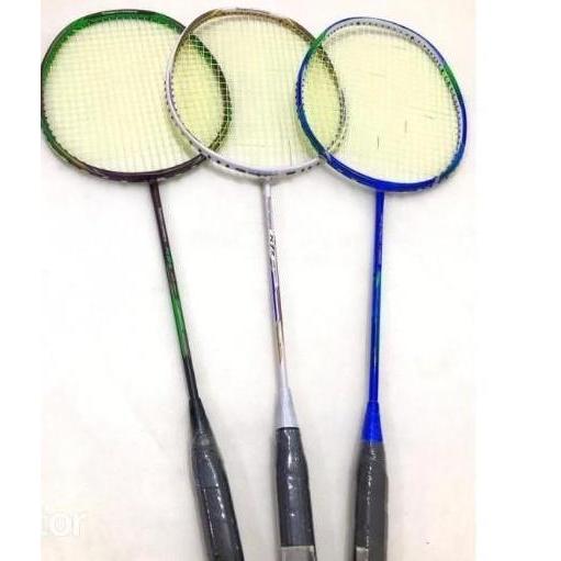 Ggjk-  Raket Bton Jp Power / Shark + Senar + Grip Full Carbon Siap Pakai Free Grip