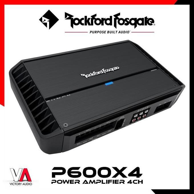 Power Amplifier 4 Channel ROCKFORD FOSGATE P600x4 Audio Mobil ORINAL