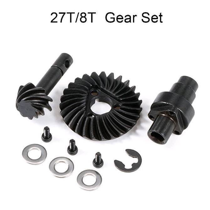 Promo Reverse / Forward Metal Gear Pinion Bevel Gear 8T - 24T/ 27T/ 30T/ 33T Rc Axial Scx10 Ii 1/10 