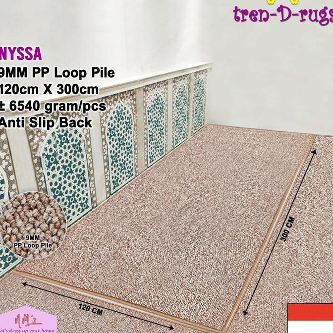 TERLARIS TREN-D-RUGS SAJADAH MASJID KAET SEJADAH POLOS MODERN ALAS SHOLAT MUSHOLA ROLL GULUNGAN PANJ