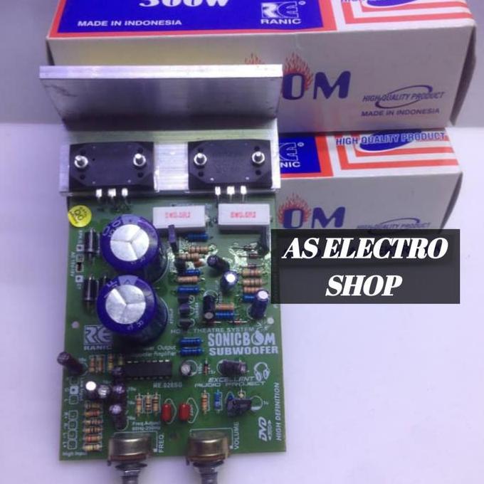kit subwoofer aktif sonic boom 300 watt