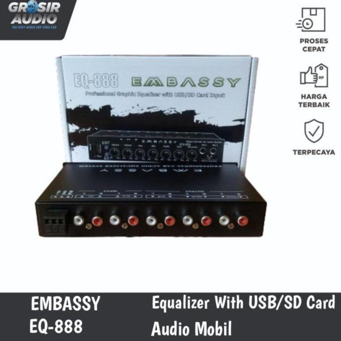Preamp parametrik Embassy EQ-888 eq888 USB SD CARD