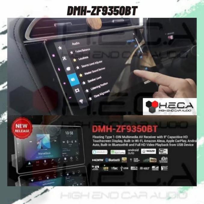 Pioneer DMH-ZF9350BT Floating Head Unit 9" Inch Single Din Layar Tape