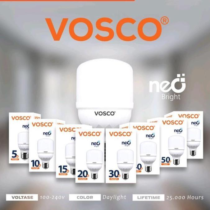 LAMPU LED VOSCO 40 WATT /50 WATT VOSCO ..BOHLAM PUTIH .GARANSI 1 THN