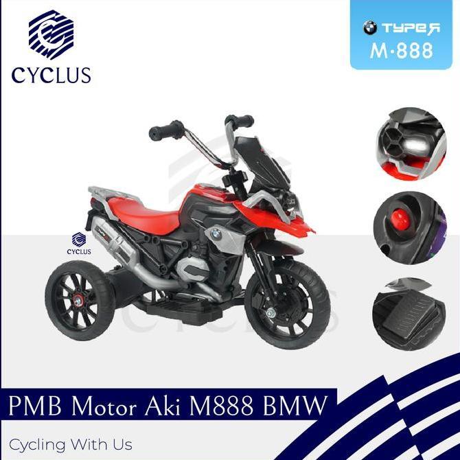 Promo Motor Aki Anak Pmb M888 Mainan Motor Aki Anak Murah Bmw Motor Listrik Cod