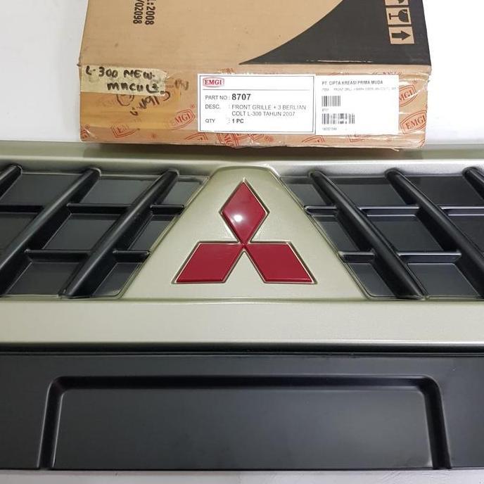 Front Grille Gril Grill Rambang Emblem Set Mitsubishi L300 Diesel Emgi