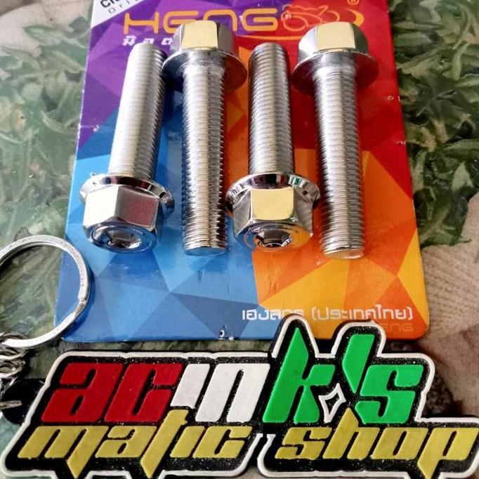 Baut Knalpot Beat Scoopy Stainless 2Kunci Heng Original (2Baut)