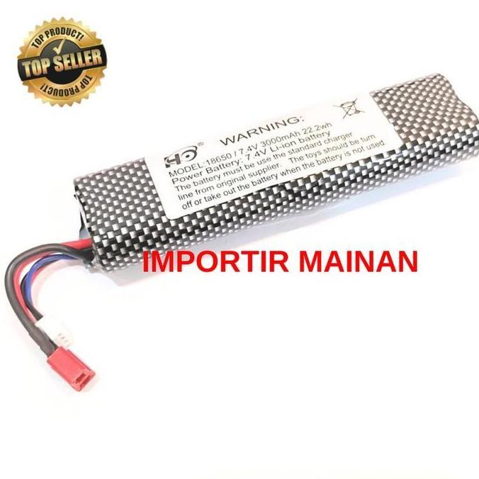Promo Baterai Li Ion Rc Crawler Huangbo Hb-R1002 R1001 R1002 R1003 18650 7.4V 3000Mah Cod