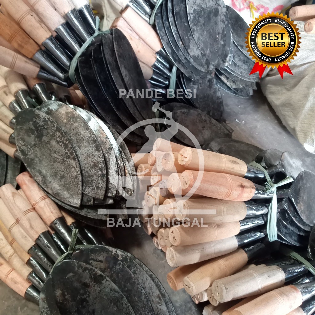 Cetok Semen Cap Sukun Hitam Asli Ukuran Besar / Sendok Semen Tempa Manual