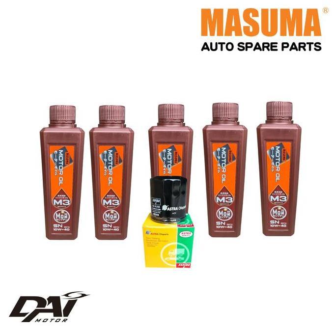 Paket Ganti Oli Mesin Nissan 10W40 Nissan Xtrail T31 2.5 Nissan Teana J31 Original Masuma Japan Best