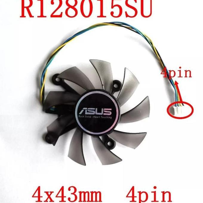 BEBAS ONGKIR - Fan Kipas Vga 75mm 4pin ASUS GTX 560 550Ti HD7850 GTS 260 450