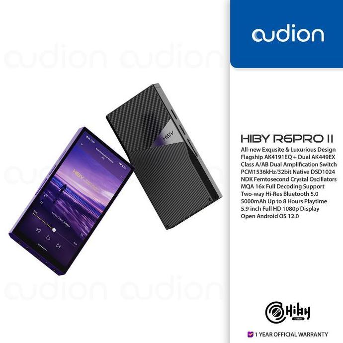 HIBY R6 Pro II/Gen 2 AK4191+Dual AK4499EX Portable Music Player DAP
