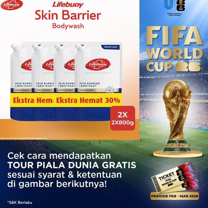 Drei- [Buy 2 Get 2] Lifebuoy Sabun Mandi Mild Care 800Ml Pouch [Flash Sale]