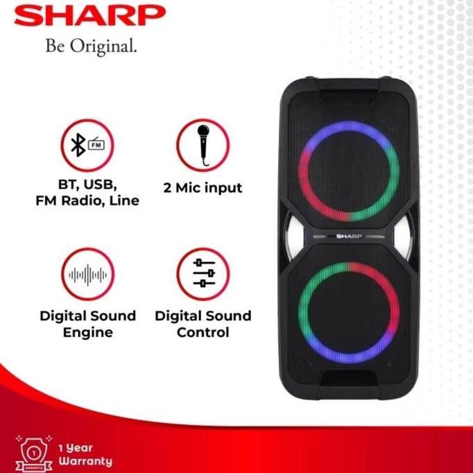 SHARP SPEAKER PS 925 PARTY AUDIO PS925 PORTABLE PS-925 KARAOKE FREE MIC