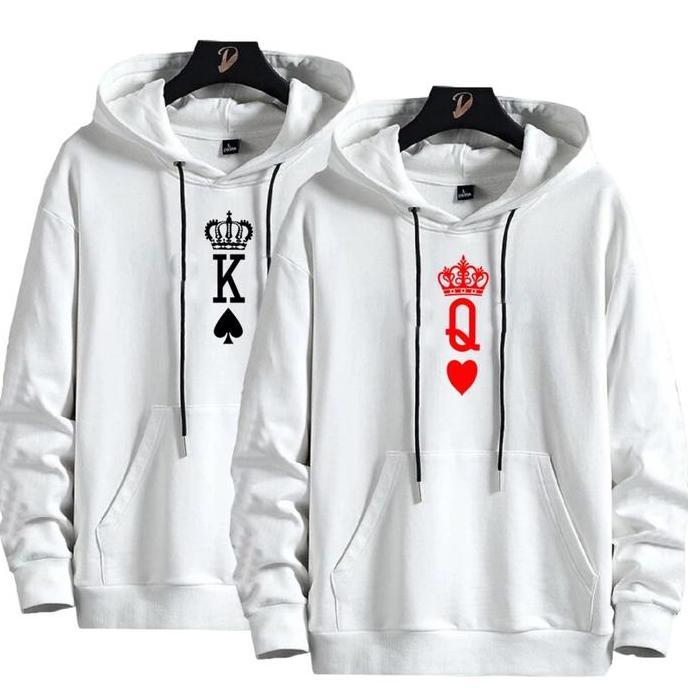 Sweater keren king queen cewek cowok , sweater couple