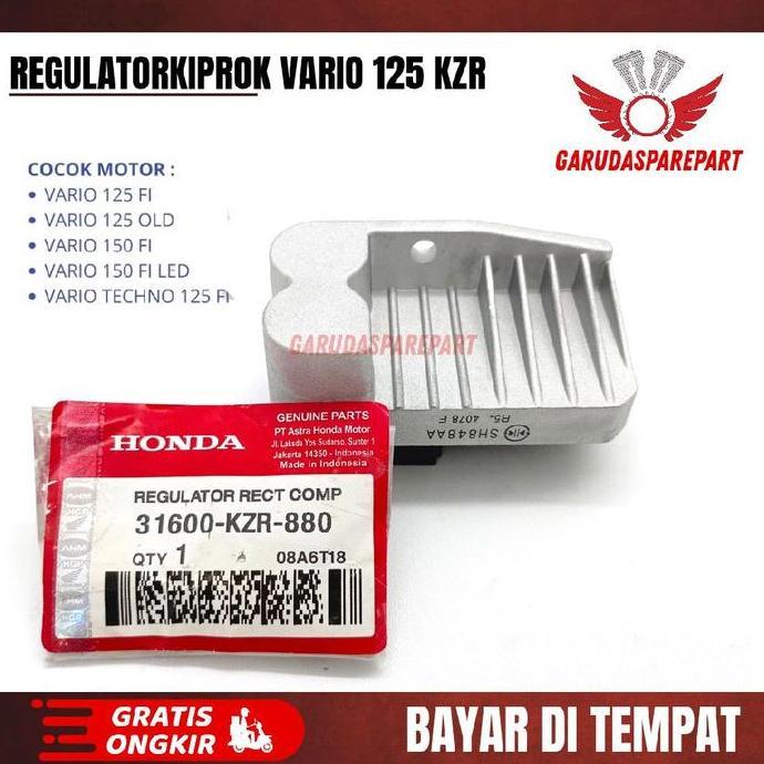 Kzr Regulator/ Kiprok Vario Techno 125 R, Vario 125 Led Old, Vario 150 Led Old/ Ciprok Terbaru