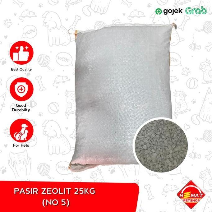 Youcat- Pasir Kucing Zeolit Zeolite Bisa Dicuci Halus Kasar Sedang 25Kg