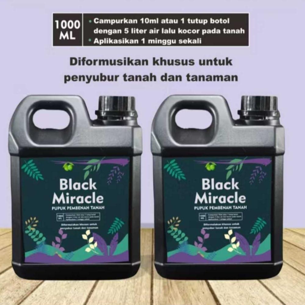 NAYELLE PROMO VARIASI PUPUK PENGGEMBUR TANAH BLACK MIRACLE DAN MAGIC ELIXER 1 LITER MUDAH DIGUNAKAN 