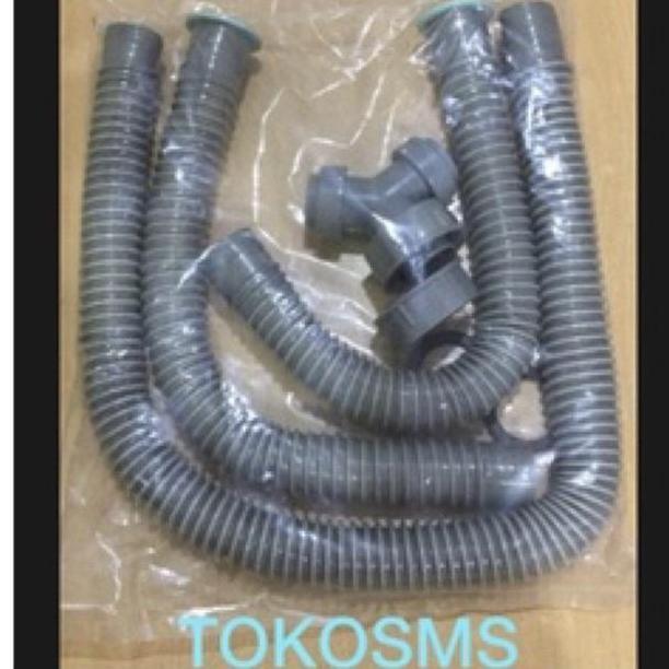 Selang bak cuci piring cabang flexible sink 2 lubang selang BCP