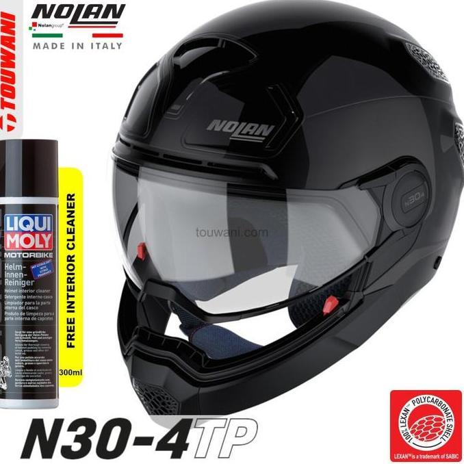 TERLARIS!! HELM NOLAN N30-4 N304 TP CLASSIC GLOSSY BLACK