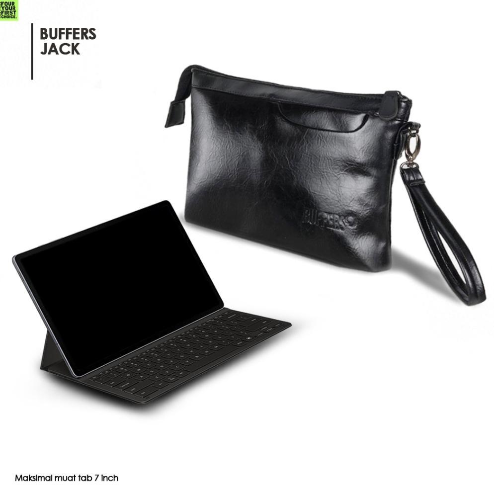 NEW BUFFERS Jack - Clutch Bag Pria Clutch Kulit Pria Tas Tangan Pria Tas Kulit