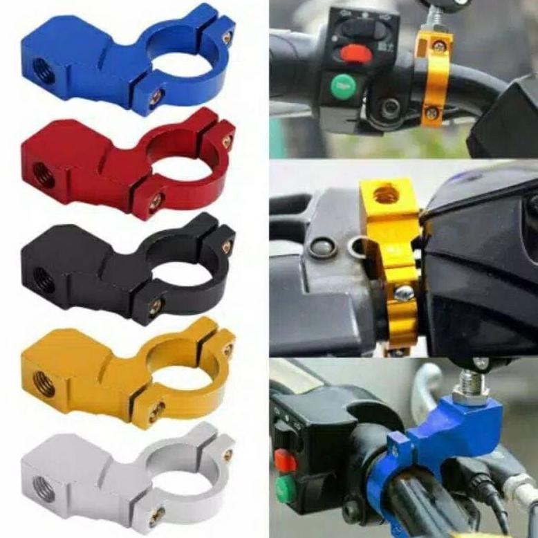 Breket dudukan spion universal semua motor BREKET SPION CNC SET KIRI KANAN UNIVERSAL HONDA YAMAHA DU