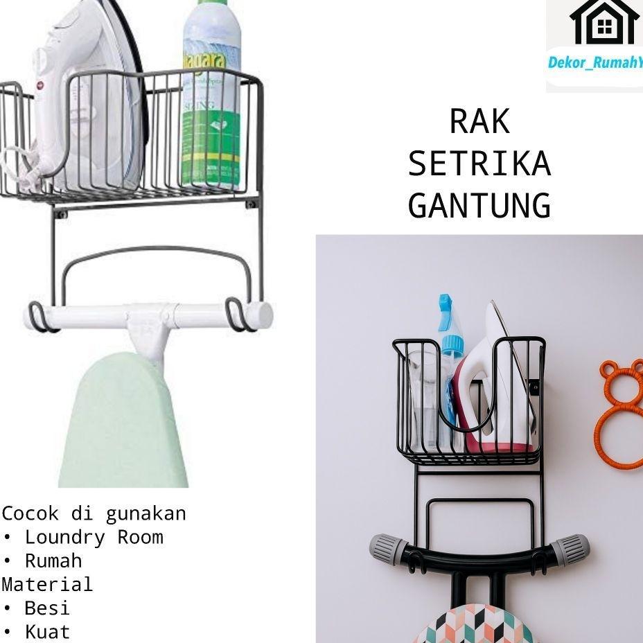 Rak Setrika Gantungan Meja Setrika Keranjang Setrika Estetik Aesthetic Rapi