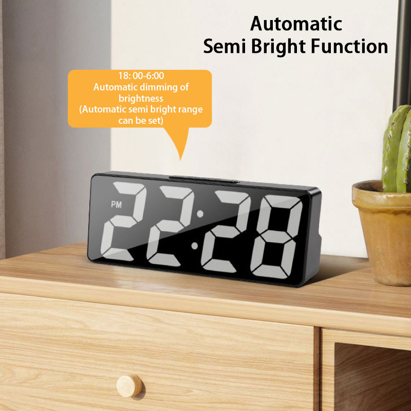 Jam Meja Digital/Jam Dinding Digital Led/Jam Weker Alarm Aesthetic/Jam Weker Digital Aesthetic/Jam W