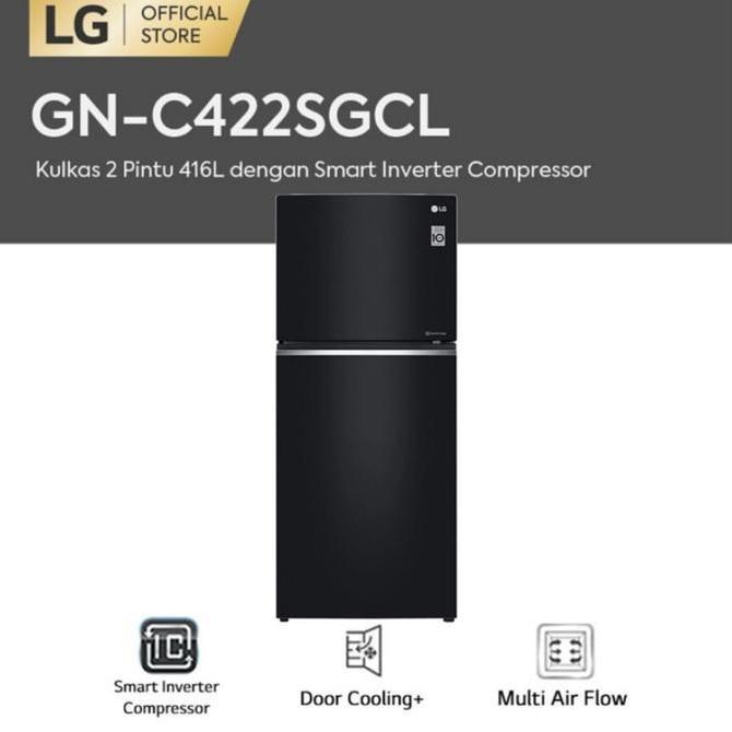 LG GN-C422SGCL LG KULKAS 2 PINTU GNC422SGCL GNC422 SGCL INVERTER