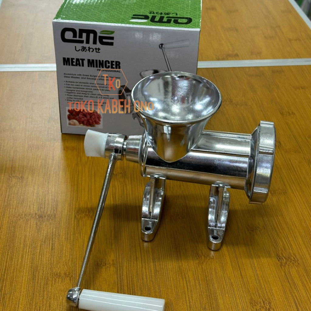 Gilingan Daging Manual Meat Grinder Penggiling Meat Mincer Stainless Alat Penggiling Daging Manual G