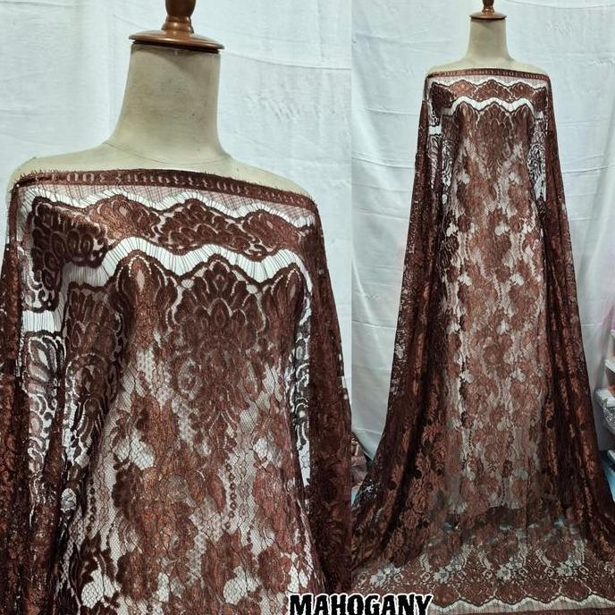 KAIN BROKAT SEMI FRANCIS  BAHAN KEBAYA MODERN BROKAT HALUS BROKAT LEMBUT