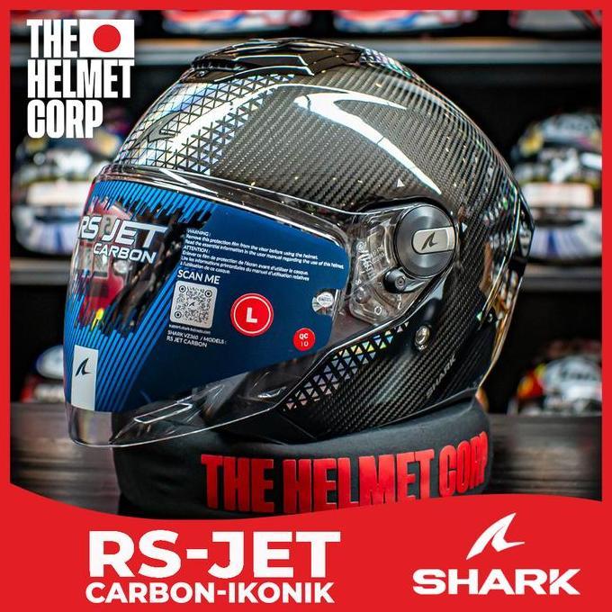 TERLARIS SHARK RS JET CARBON IKONIK HALF FACE CARBON HELMET ORINAL HELM SHARK