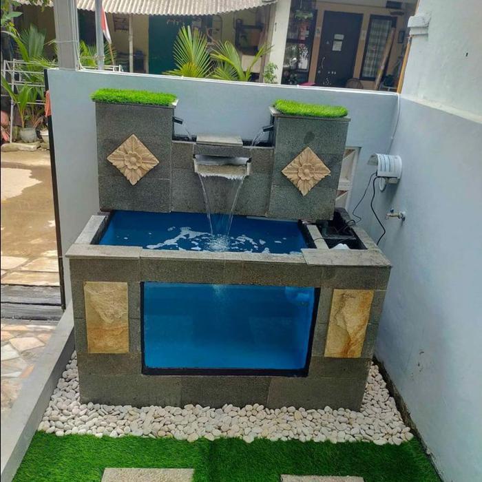 Kolam ikan Air Mancur Minimalis Portable