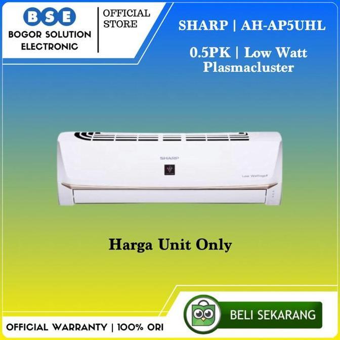SHARP AC 0.5PK | AC SHARP PLASMA - LOW WATT | AHAP5UHL | AH-AP5UHL