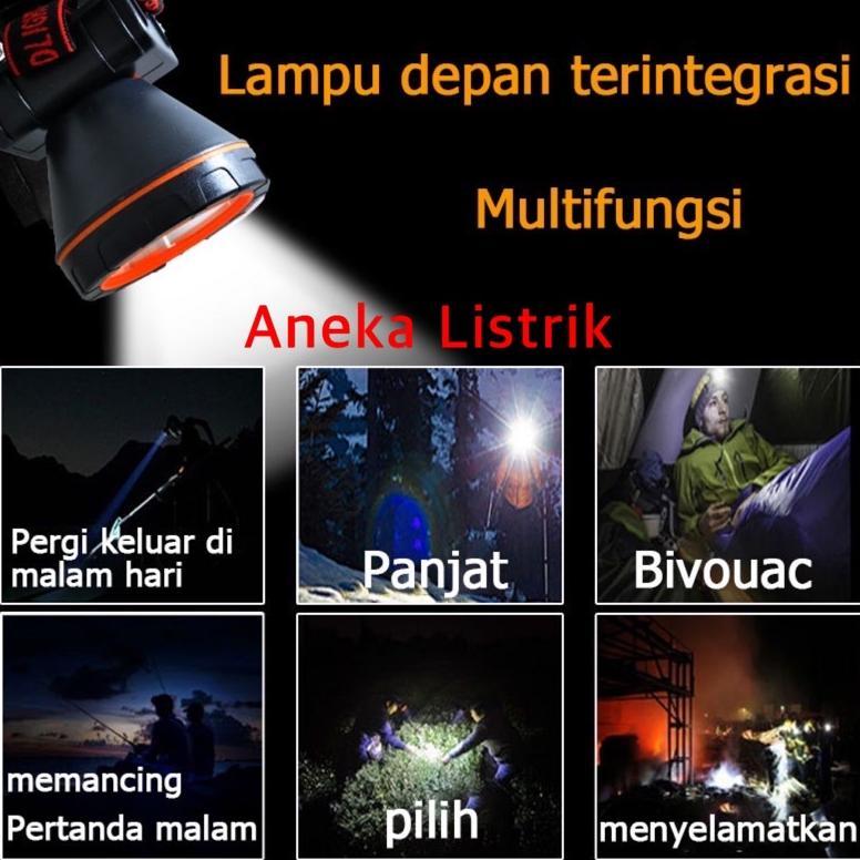 BIMESTORE SENTER KEPALA LED / HEAD LAMP 35W E-618 EMICO (WATER PROOF) KEPALA BESAR BERKUALITAS