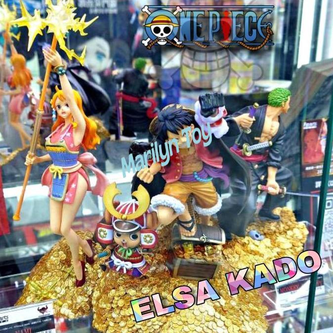 Figure One Piece Luffy Chopper Zoro Nami Wt100 Daikaizoku Hyakkei Coin