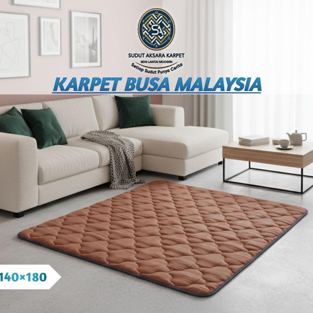 BESTPROMO Karpet Busa Malaysia Quilting Polos Aesthetic - Karpet lantai