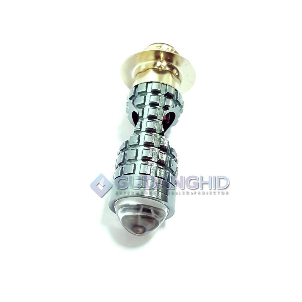 Promo Voxx Led Lampu Utama Led H6 Laser Senja Merah Biru Hi-Lo Ac Dc Kaki M5 Bebek