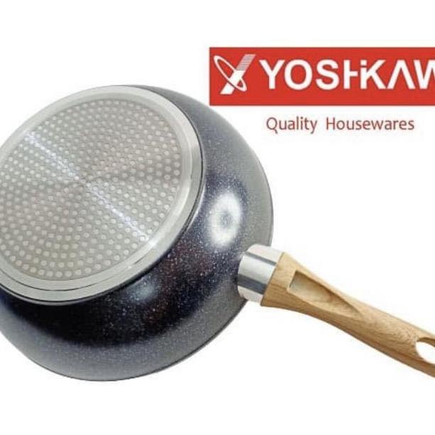 Yoshikawa Marble MT-20-TP Wok Pan Wajan Penggorengan (TERBAIK) (TERBARU) (TERMURAH)