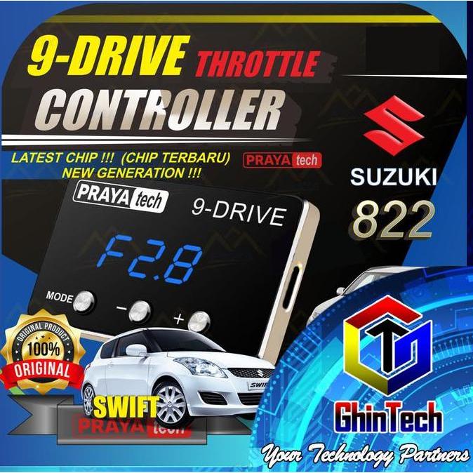 QROPSNO PRAYATECH 9DRIVE THROTTLE CONTROLLER PIGGYBACK SUZUKI 822 REMAP ECU