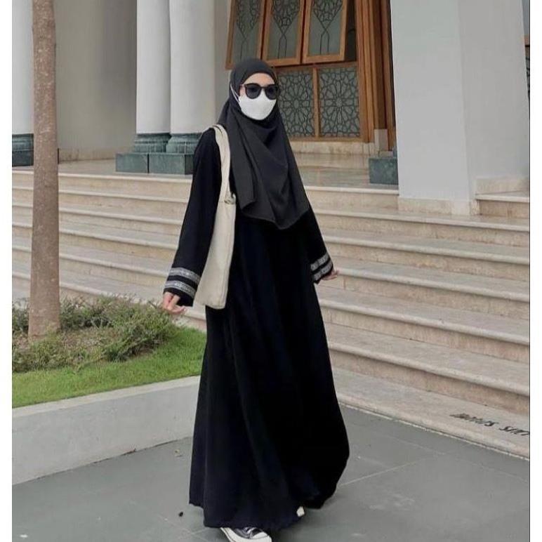 Promo Terbaru Gamis Abaya Hitam Bordir Zephy Exclusive Abaya Umroh Jubah Wanita Arab Pakistan